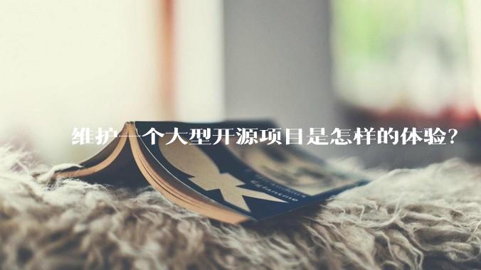 维护一个大型开源项目是怎样的体验？